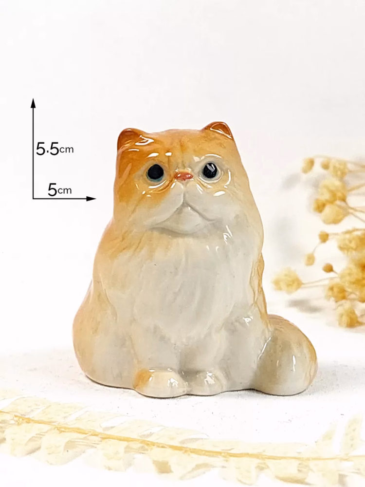 Фигурка миниатюрная фарфор Персидский кот