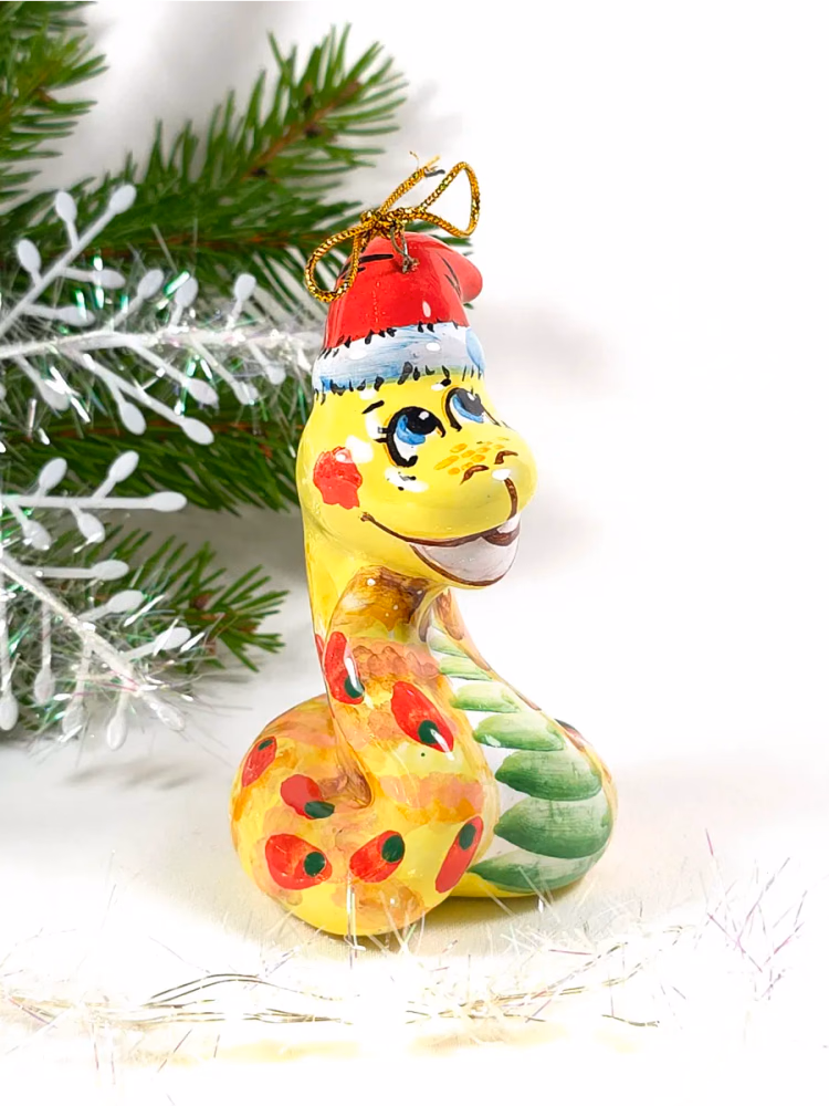 Елочная игрушка символ года Змея