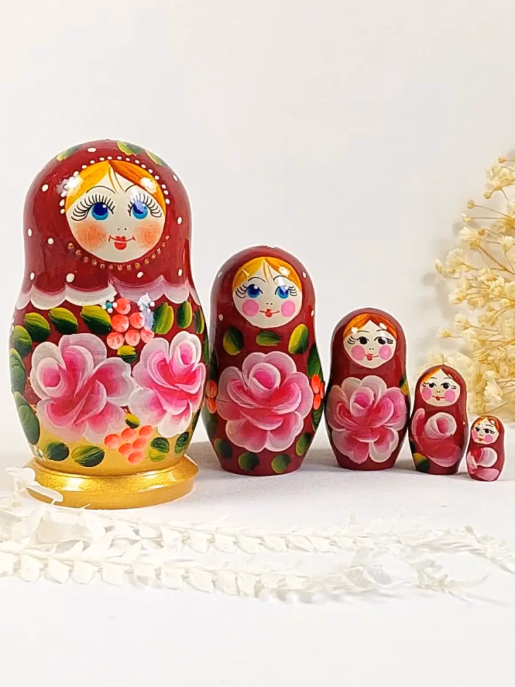 Матрешка деревянная авторская 10 см