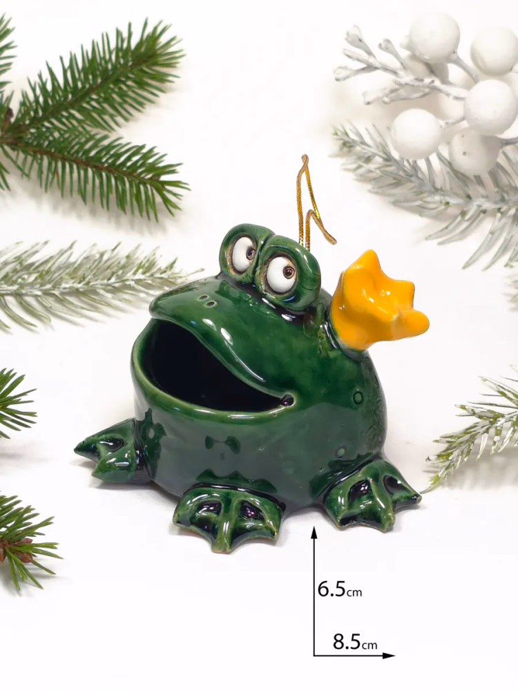 Керамический колокольчик Царевна Лягушка